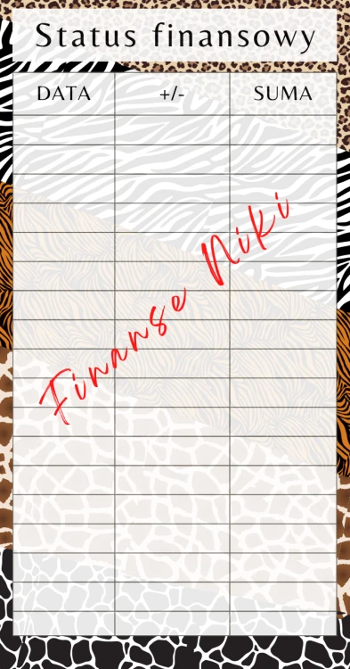 Status Finansowy edycja SAFARI