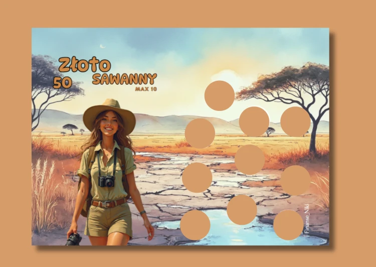 Zdrapka A7 SAFARI - 50
