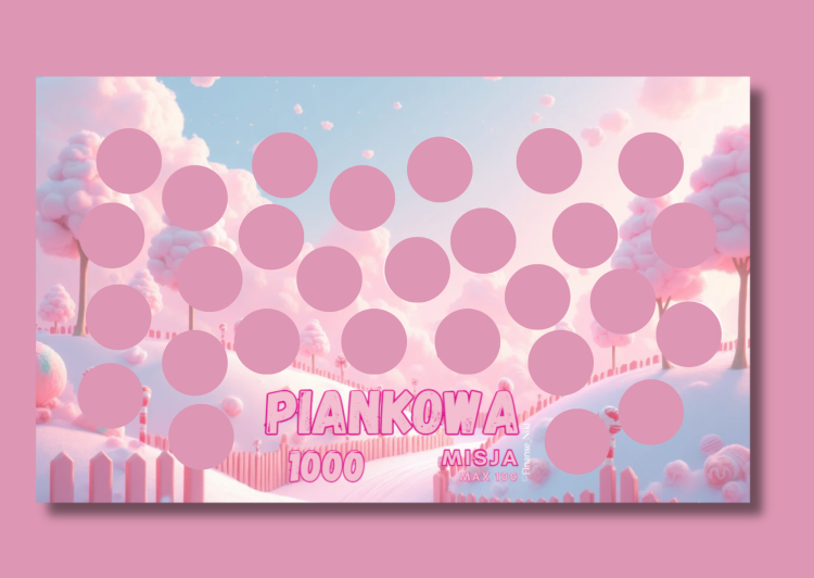 Zdrapka A6 CANDY - 1000