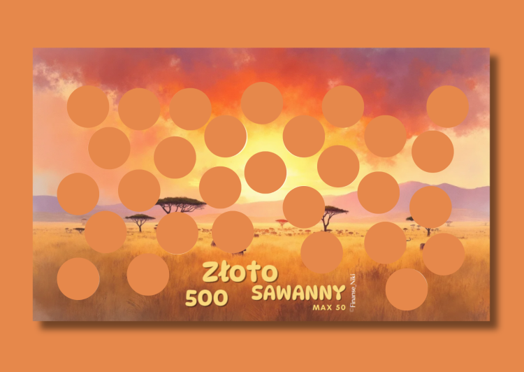 A6 Zdrapka SAFARI -500