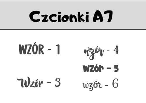 Czcionki A7