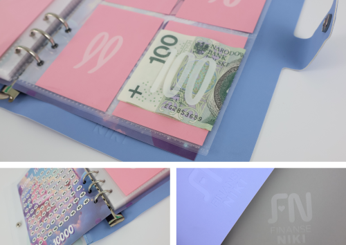 Binder A5 zielony + zestaw 100 kopert candy 2