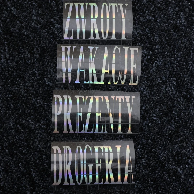 napisy personalizowane