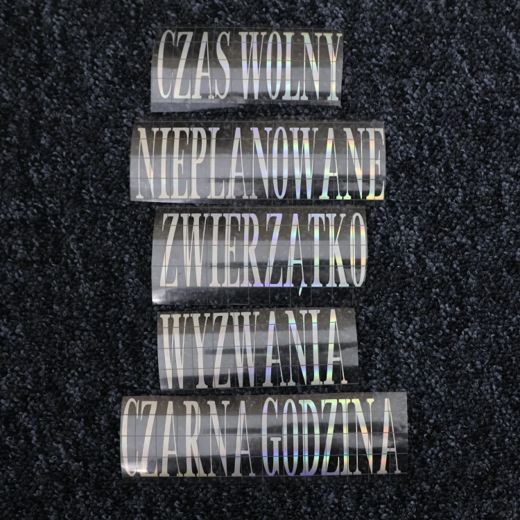 napisy personalizowane