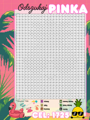 KOLOROWANKA A6 Ananas 1725